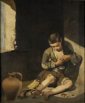 Bartolomé Murillo, Muchacho espulgándose o joven mendigo, 1645